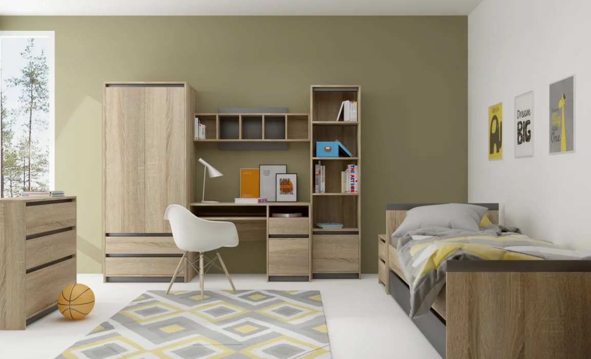Functional minimalism kids room
