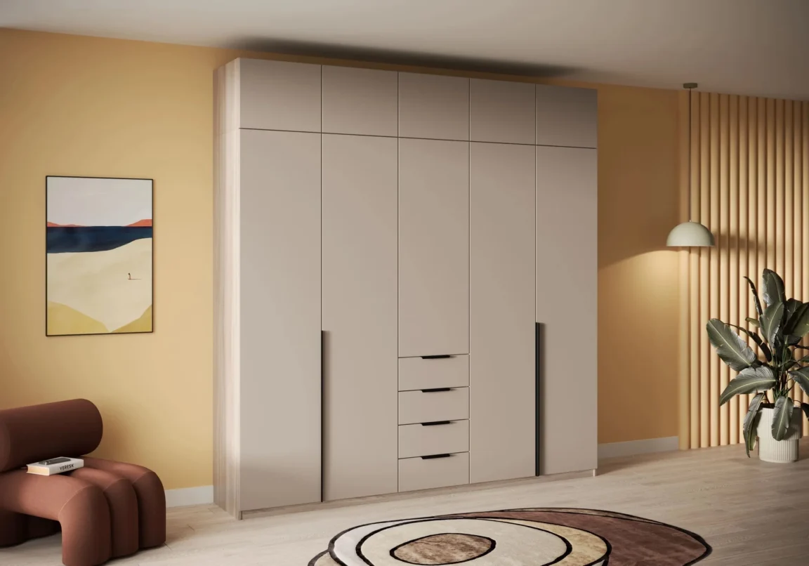 Hinged wardrobe 1610 mdf front