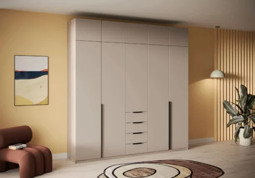 Hinged wardrobe 1610 mdf front