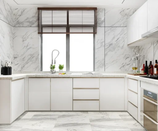 Marble elegance kitchen detail
