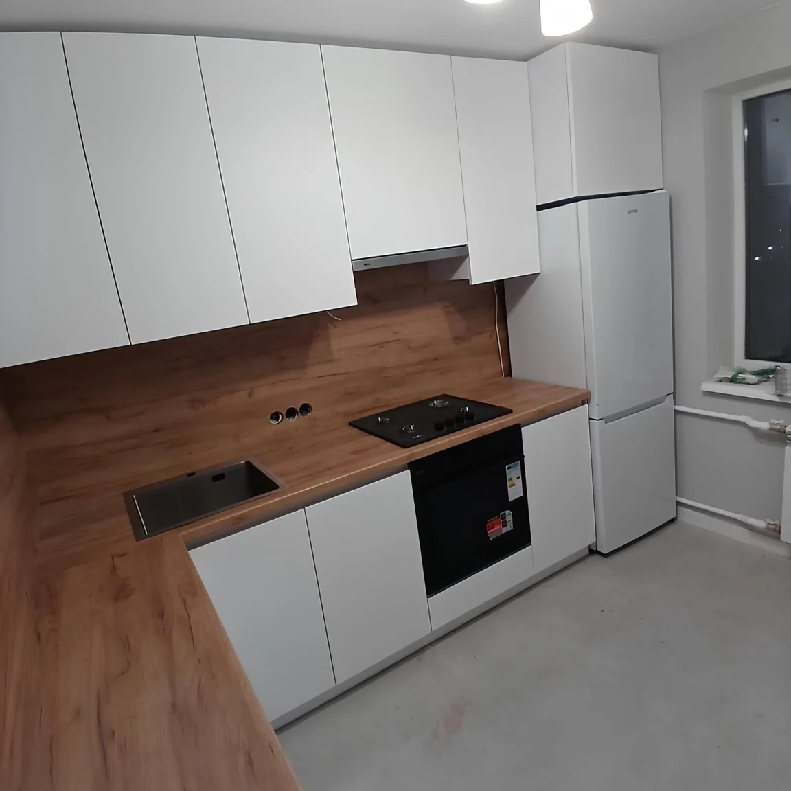 Nordic wood kitchen detail