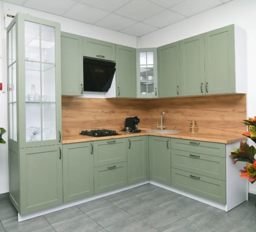 Olive fresh kitchen front view