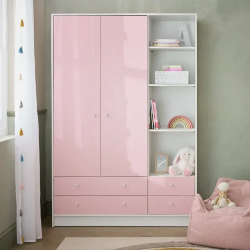 Pink gloss girls wardrobe