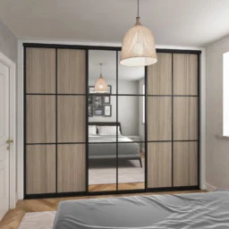 Sliding wardrobe 1540 mirror combo
