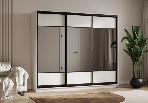 Sliding wardrobe 1602 mirror sliding