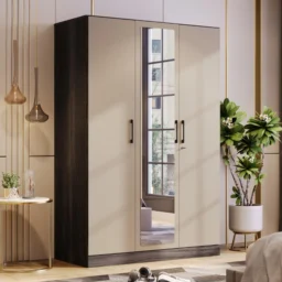 Sliding wardrobe 1611 cream mirror