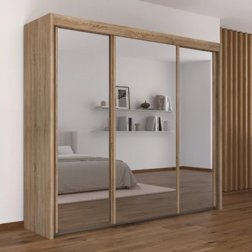 Sliding wardrobe 1612 mirror front