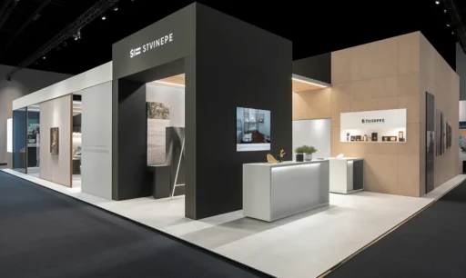 Modern trade show booth